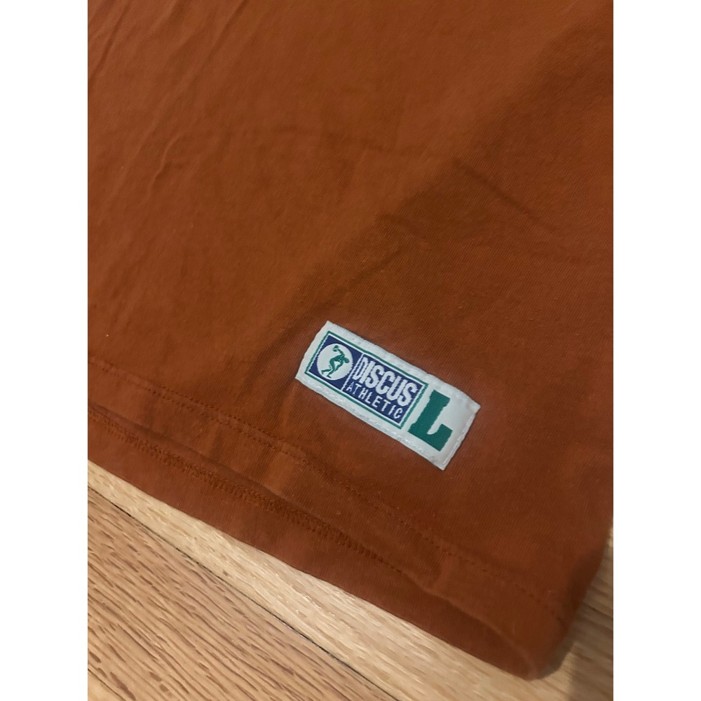 Vintage Texas Longhorns Discus Long Sleeve Mock Neck T-Shirt Burnt Orange Large - Picture 4 of 7
